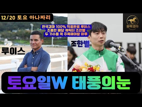 12/20 토요-윤택-경마 아나짜리 토요일 태풍의눈 핵심은 루이스&조한별