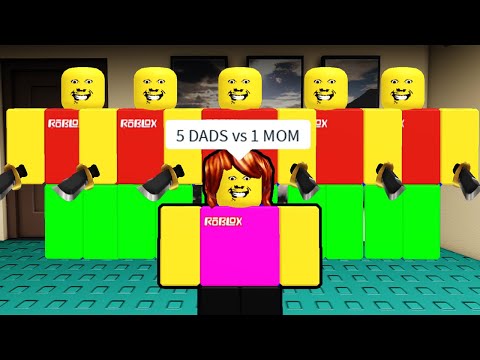 BECOME 5 DADS - WEIRD STRICT DAD FUNNY MOMENTS (ROBLOX)