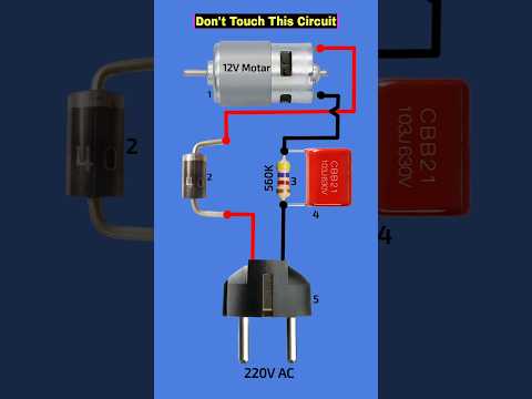 How To Run 12V DC Motor ON 220V AC #electronic #shorts #shortsvideo