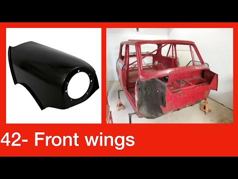 Classic mini - Welding on the front wings, rally car episode 42 - classic mini breakdown