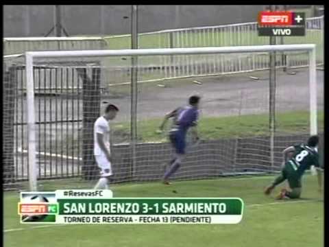 www.sabadogol.net RESERVA. SAN LORENZO - SARMIENTO. 2-6-2015. ESPN.