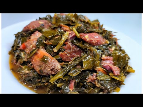 COLLARD GREENS with HAM HOCKS | recipe mouth-watering...