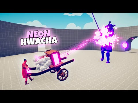 NEON HWACHA 1 VS 1 EVERY UNIT | TABS v.12 MODDED GAMEPLAY