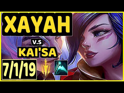 RIKARA (XAYAH) vs KAI'SA - 7/1/19 KDA BOTTOM ADC CHALLENGER GAMEPLAY - NA
