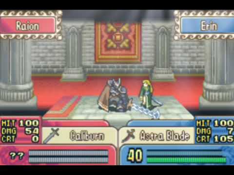 Fire Emblem Justice and Pride gaiden. Erin vs Raison