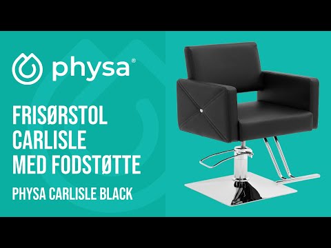 Produktvideo - Frisørstol Carlisle med fodstøtte - siddehøjde 45 - 55 cm - 150 kg - sort