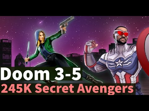 245K Secret Avengers! Doom 3-5 Campaign Unlock Guide | Marvel Strike Force - Free to Play