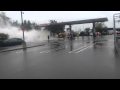 New World petrol station forecourt fire 