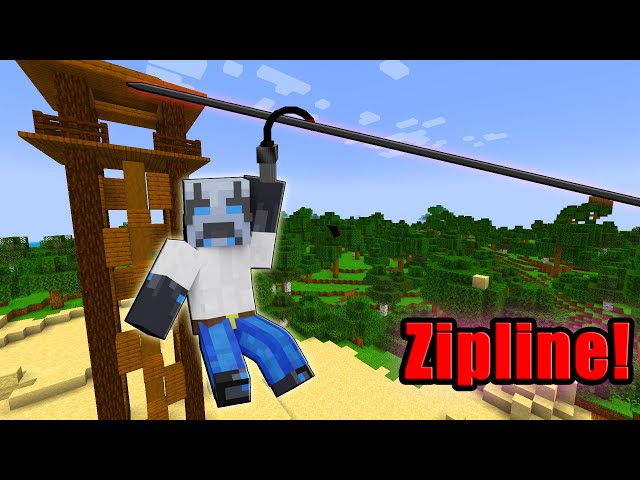 Working Ziplines in Minecraft! Minecraft Data Pack