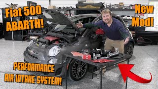 Installing an Upgraded Performance Air Intake System on My Fiat 500 Abarth!