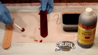 Basics to Hand Dyeing Leather