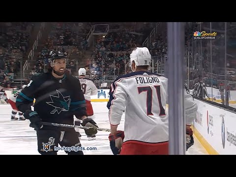 Nick Foligno vs Brenden Dillon Jan 9, 2020