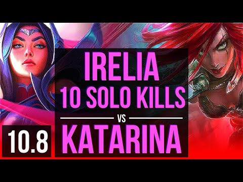 IRELIA vs KATARINA (TOP) | 1.0M mastery points, 10 solo kills, Legendary | BR Challenger | v10.8