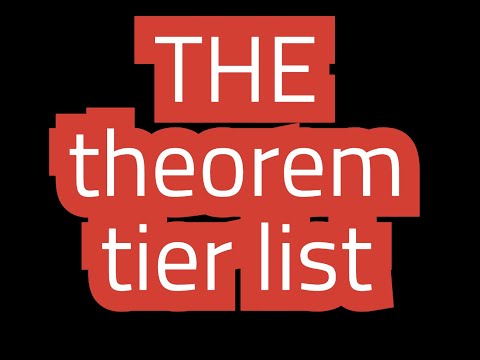 THE math theorem tier list