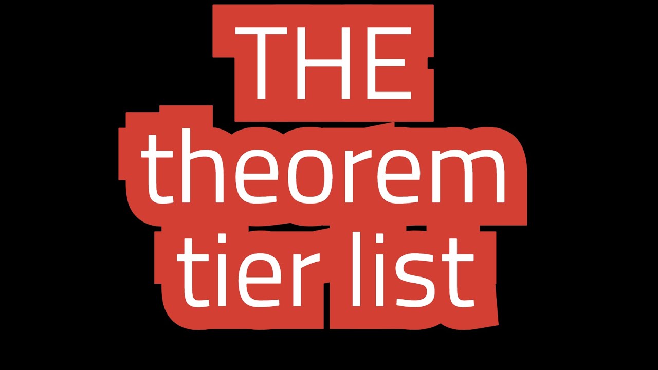 THE math theorem tier list