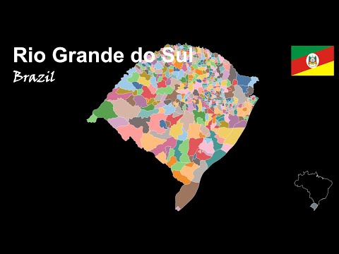 🔵 Rio Grande do Sul, Brazil: All the 497 Municipalities - Rio Grande do Sul: Todos os 497 Municípios