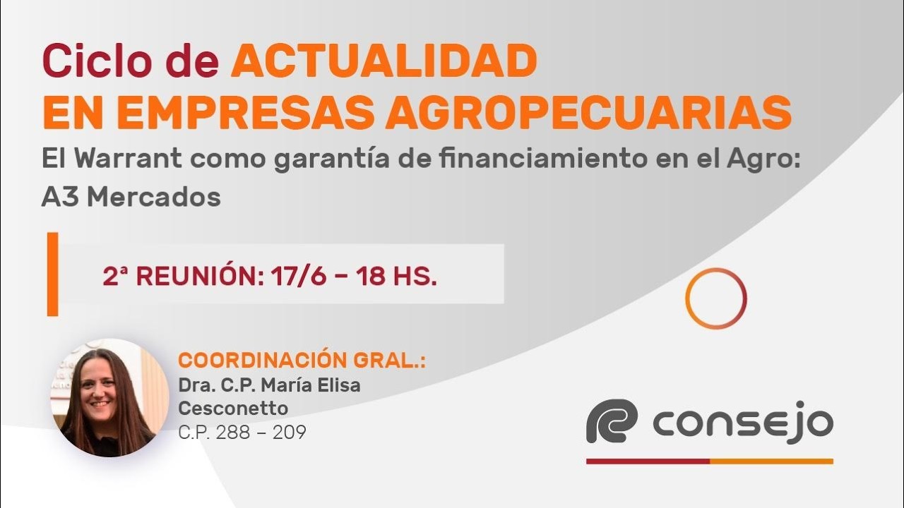 Ref. 2702NV. Ciclo de Actualidad en Empresas Agropecuarias 2° Reunión 2026