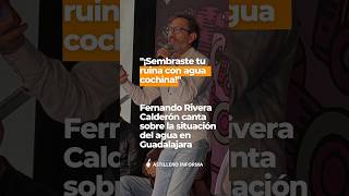 Fernando Rivera Calderón y su crítica cantada sobre el agua contaminada en Guadalajara