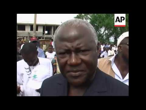 WRAP Voting gets underway in country's first poll since civil war; ADDS opposition leader