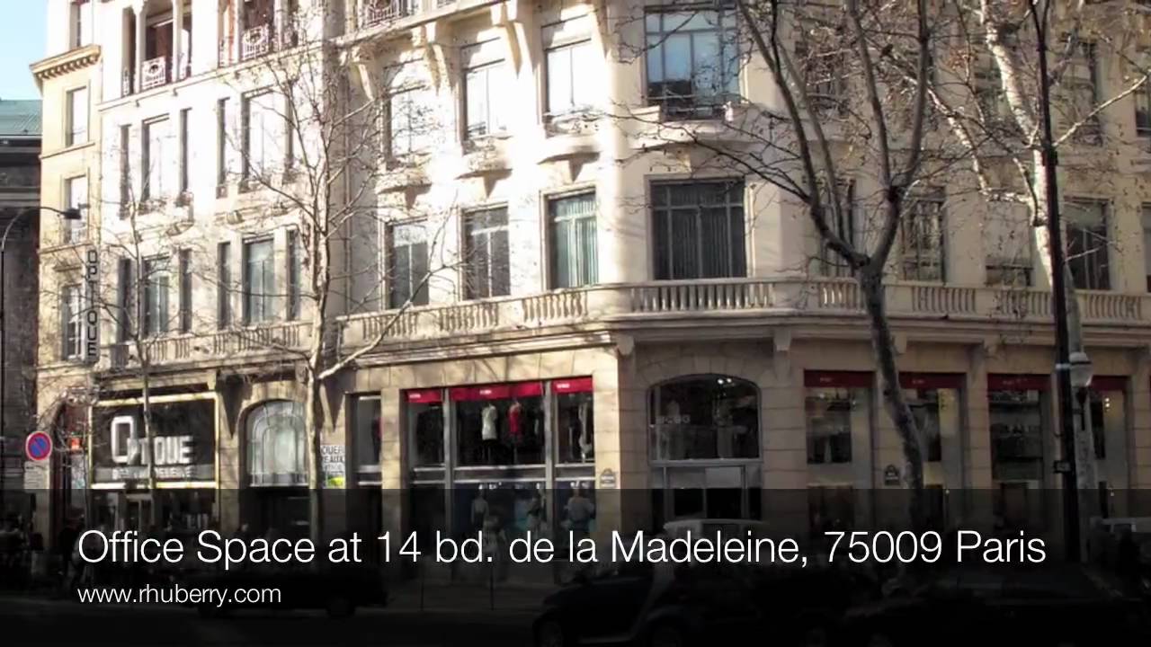Watch video Office Space at 14 bd. de la Madeleine, 75009 Paris Office Space at 14 bd. de la Madeleine, 75009 Paris
