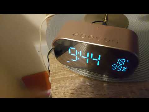 YAYUSI S2 CLOCK FM RADIO, BLUETOOTH, INSTRUCTIONS ON HOW TO SET THE RADIO ON THIS DEVICE. Review