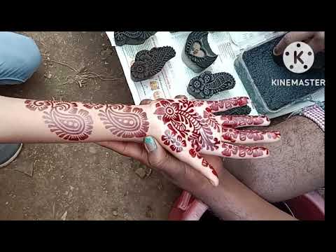 Instant mehndi stamp #hinamehndidesign  #instantmehandidesign /Aaaa simple mehndi designs