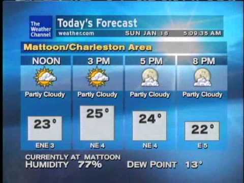 WeatherSTAR XL 1/16/11 508AM Shine - Lino (Jan 2011 playlist)