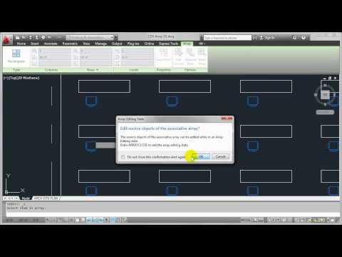 Autocad 2012 Rectangular Array