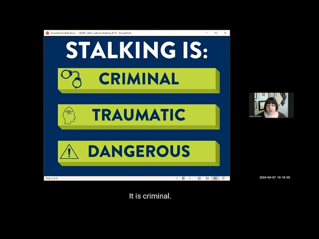 Stalking and Sexual Violence – Understanding the Intersections (March 2024)