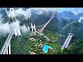 Amazing Wonders In China Dangerous Cliff Climbs High Altitude Chinese Infrastructure