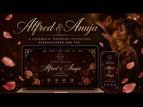 Cinematic Wedding Invitation Website