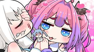 【手描き】ヴィヴィぺこに嫉妬するも即落ちする白上フブキ【こまいぬ/切り抜き/Hololive】