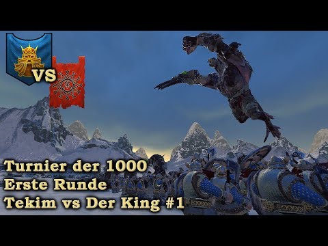 1. Runde Turnier der Tausend: Tekim vs Der King #1: Skaven vs Zwerge - TW: Warhammer 2