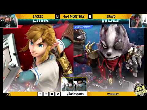 SSBU - 4o4 Smash Monthly 2 - Sacred (Link) vs Bravo! (Wolf) - Winners Round 2