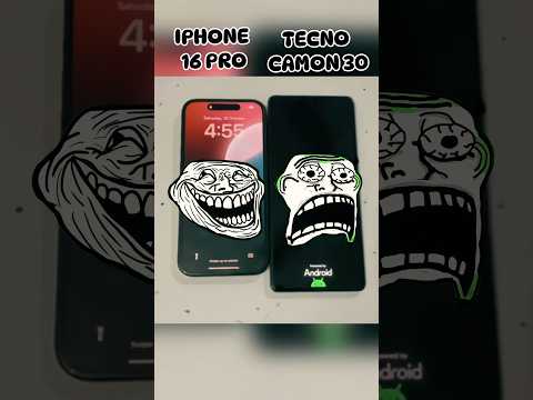 iPhone 16 Pro vs Tecno Camon 30  Insane Speed Test!⚡️#shorts #viralvideo