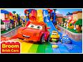 Color Cars Song Learn Red Blue Yellow Broom Brick Cars