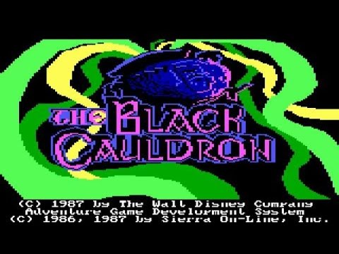 The Black Cauldron gameplay (PC Game, 1986)