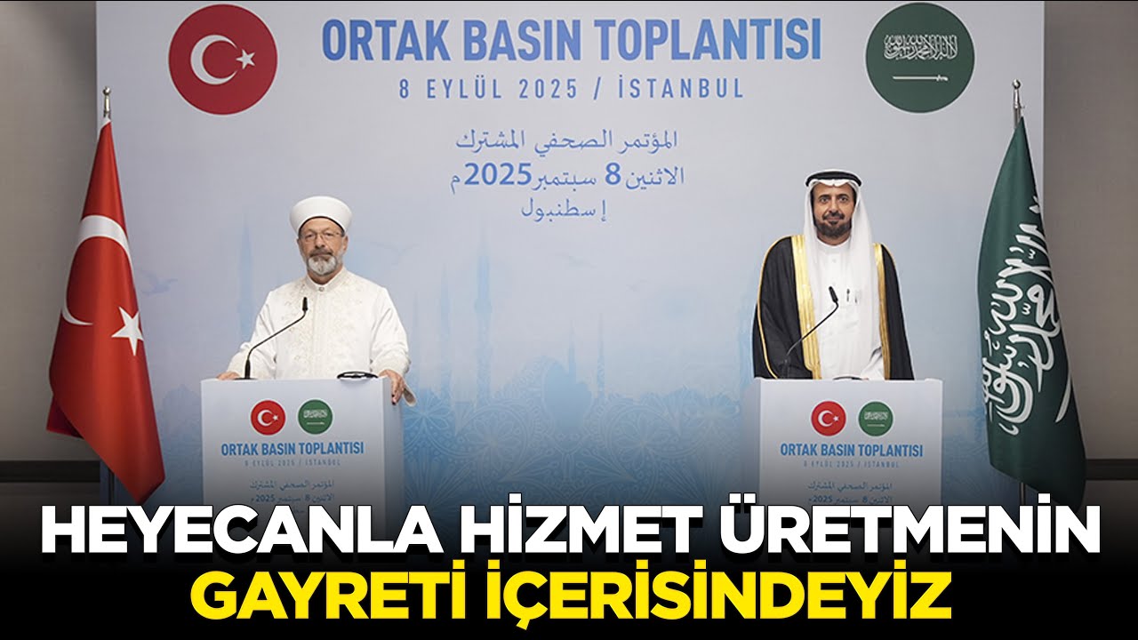 Başkan Erbaş: Aşk ve heyecanla hizmet üretmenin gayreti içerisindeyiz