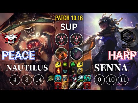 JDG Peace Nautilus vs ESC Harp Senna Sup - KR Patch 10.16