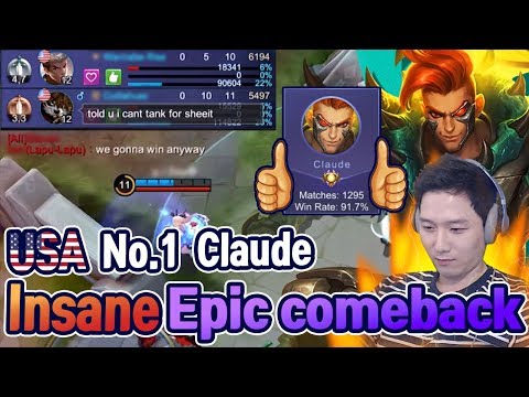 Must Watch this Insane Match Claude Hyper Carry  | Mobile Legends
