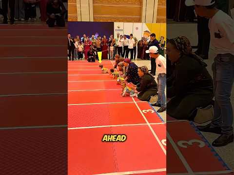 Which of these baby will win the race