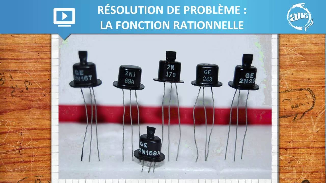 Résolution de problème : la fonction rationnelle