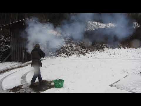 Skeet mit Doppelflinte u. Schwarzpulver-Patronen