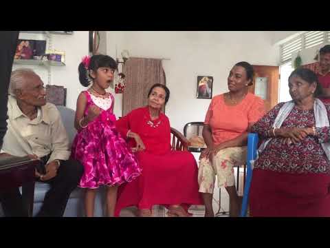 Anjalin Gunatilake with Latha Walpola & Aksha Chamudi on her 79th Birthday