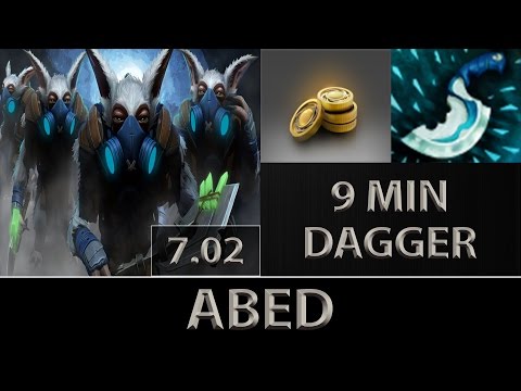 Abed Meepo Fast Farm ► 9min Dagger ► Dota 2 [7.02]