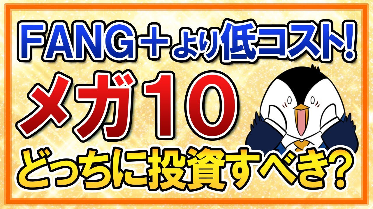 【新商品】ニッセイ・S米国グロース株式メガ10インデックスファンド！FANG+より低コストで誕生、どっちに投資すべき？
