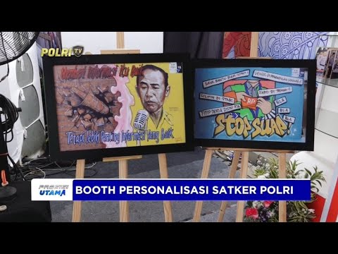 BOOTH DIVISI HUMAS DI PERAYAAN HARI BHAYANGKARA