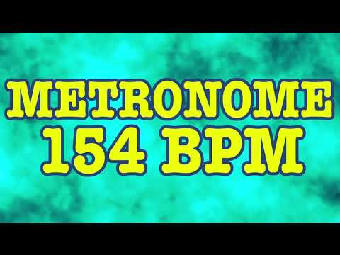 154 BPM Metronome - 10 Minute Metronome - 154BPM Click Track - 10 Minute Timer - Metrónomo 154 BPM