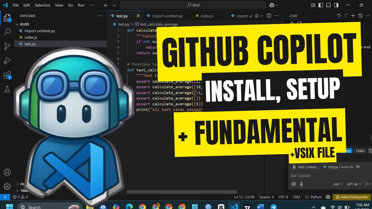 Cara download github copilot, cara menginstal github copilot & cara setting github copilot vsix file