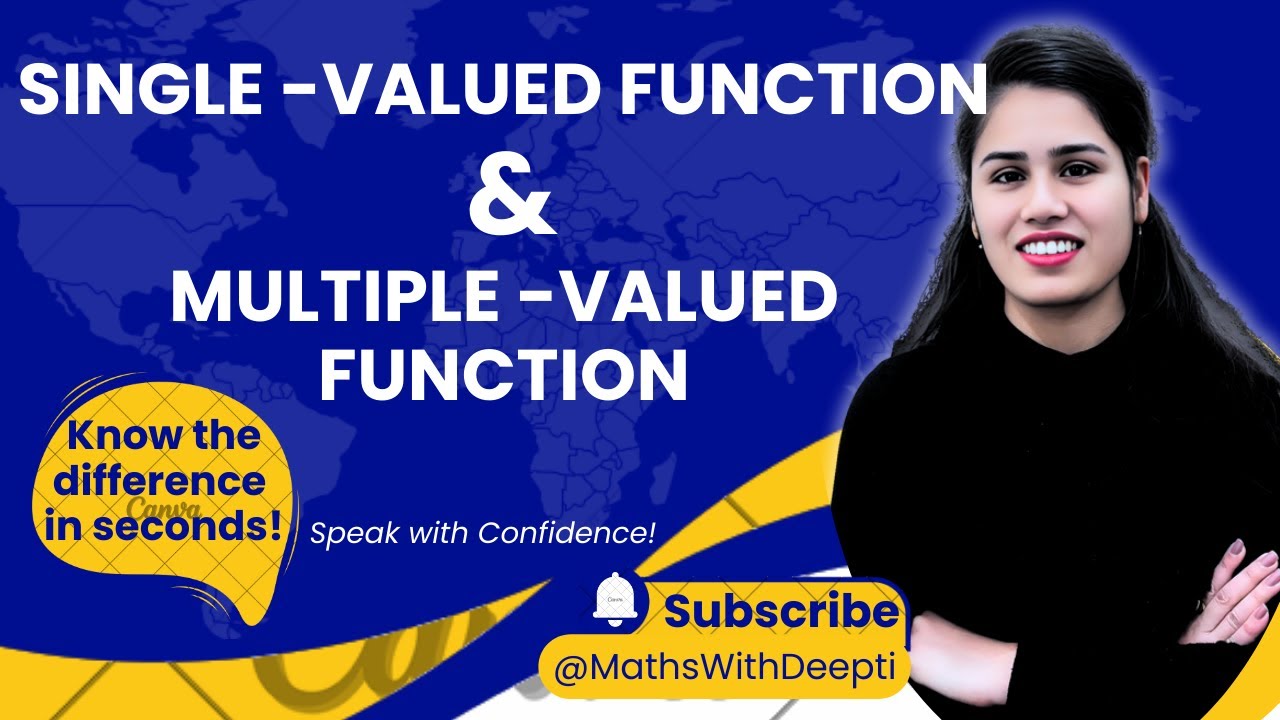 Single Valued Function & Multiple Valued Function || Differential Calculus || With Example